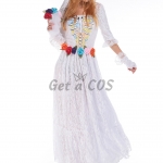 Day of the Dead Costume White Dress