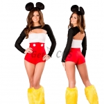 Women Halloween Costumes Mickey Mouse Animal Uniform