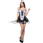 Women Halloween Costumes French Maid Clothes Black And White Style