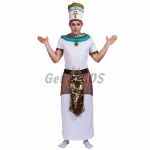 Men Halloween Costumes Egyptian Pharaoh Clothes