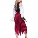Halloween Costumes Pirate Long Skirt Suit