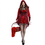 Women Sexy Halloween Costumes Little Red Riding Hood Dress
