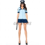 Women Halloween Police Costumes Carnival Party Style