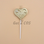 Birthdays Decoration Gold-Plated Love Candle