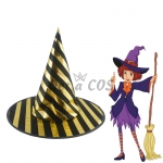 Halloween Decorations Black Striped Hat