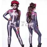 Day of the Dead Women's Costume Jumpsuit