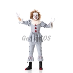 Men Halloween Costumes Pennywise Clown Clothes