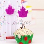 Birthdays Decoration Rose Red Castle Candle
