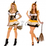 Women Halloween Costumes Witch Game Uniform