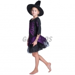 Kids Halloween Costumes Fash Skull Witch Clothes