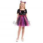 Girls Halloween Costumes Cat Witch Clothes