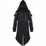Men Halloween Costumes Gothic Medieval Dark Suit