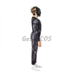 Superhero Black Panther Muscle with Mask Kids Costume