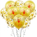 Birthday Balloons Microphone Printing Suit