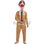 Men Halloween Costumes Indians Outfit