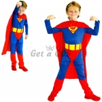 Superman Costume For Kids Tights