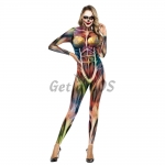 Scary Halloween Costumes Color Perspective Skeleton