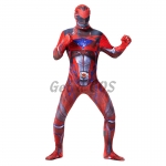 Power Rangers Halloween Costume Red Jumpsuit