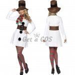 Couples Christmas Costumes White Snowman Clothes