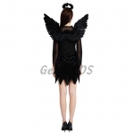 Angel Devil Costumes Halloween Black Style