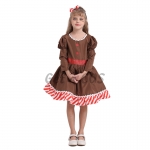 Girl Halloween Costumes Gingerbread Man Skirt