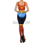 Women Halloween Costumes Wonder Woman Print Suit