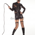 Cat Halloween Costumes Leather Masked Style