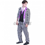 Funny Halloween Costumes Gangster Striped Suit