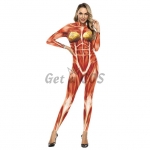 Funny Halloween Costumes Spoof Flesh Clothes