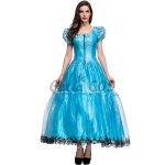 Women Halloween Costumes Fantasy Wonderland Princess Dress