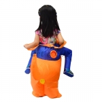 Inflatable Costumes Baby Orange Riding Dinosaur