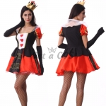 Halloween Costume Red Heart Queen Princess Dress