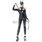 Halloween Costumes Masked Cat One Piece Suit With Tail