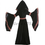 Medieval Black Waist Pattern Girls Costume