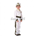 Kids Police Costume White Uniform