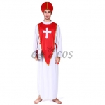 Priest Costumes Red Cross Bishop Clothes