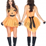 Witch Halloween Costumes Pumpkin Skirt