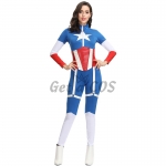 Women Halloween Captain America Costumes Heroes Style