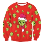 Funny Halloween Costumes Christmas Alien Pattern