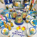 Birthdays Decoration Pikachu Tableware Kit