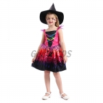 Witch Halloween Costumes Color Magic Dress