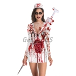 Zombie Halloween Costumes Nurse Blood Pattern