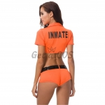 Prisoner Costume Sexy Orange Uniform