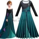 Frozen 2 Costumes Anna Cloak Long Dress