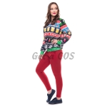Women Halloween Costumes Color Elements Christmas Clothes