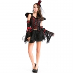 Women Halloween Costumes Evil Zombie Vampire Suit Style