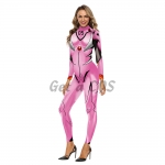 Women Halloween Costumes Overwatch Pink Jumpsuit