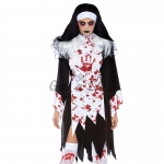 Scary Halloween Costumes Ghost Bride Nun Uniform