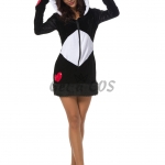 Women Halloween Costumes Panda Animal Fur Outfit