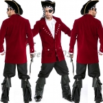 Halloween Pirate Costumes One Eyed Caribbean Pirate Jack Cos Clothes